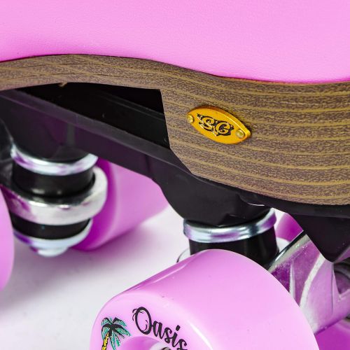  Sure-Grip Pink Passion Oasis Outdoor Roller Skates