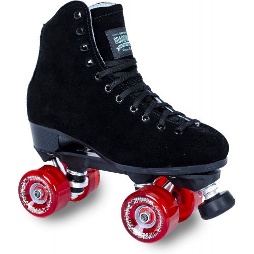  Sure-Grip Boardwalk Black Outdoor Roller Skate - Red Motion