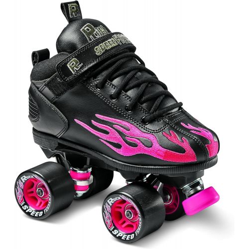  Sure-Grip Rock Flame Ruby Rollerskates