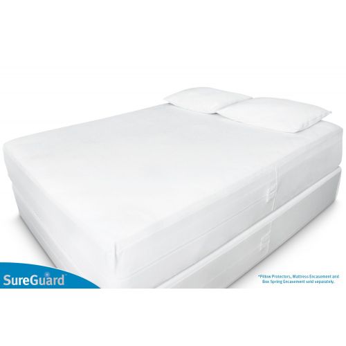  SureGuard Mattress Protectors King (6-8 in. Deep) SureGuard Mattress Encasement - 100% Waterproof, Bed Bug Proof, Hypoallergenic - Premium Zippered Six-Sided Cover - 10 Year Warranty