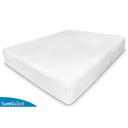  SureGuard Mattress Protectors King (6-8 in. Deep) SureGuard Mattress Encasement - 100% Waterproof, Bed Bug Proof, Hypoallergenic - Premium Zippered Six-Sided Cover - 10 Year Warranty