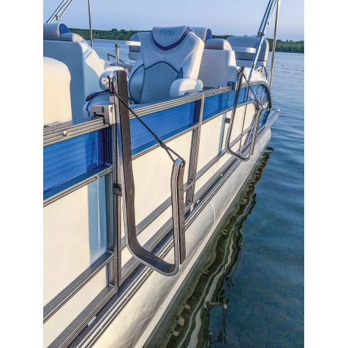  SurfStow 50053 SUPRAX Square Rail Pontoon Mount, metallic, Single Board