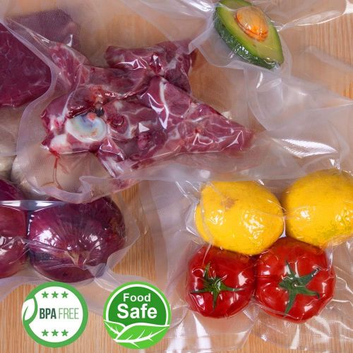  Premium!! SurpOxyLoc 8 Pack 8x20(4Rolls) and11x20(4Rolls) Food Saver Vacuum Sealer Bags Rolls with BPA Free,Heavy Duty,Great for Sous Vide and Vac Seal storage