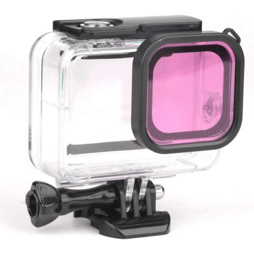  Surpassed Go pro 9 Waterproof Dive Case with 3-Pack Dive Filter for Go pro Hero 9 Black Supports 60M/196FT Underwater Scuba Snorkeling Deep Diving with Red Magenta Filter Bracket Screw GoPro
