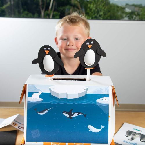  Fat Brain Toys Surprise Ride - Make Penguin Puppets Arts & Crafts