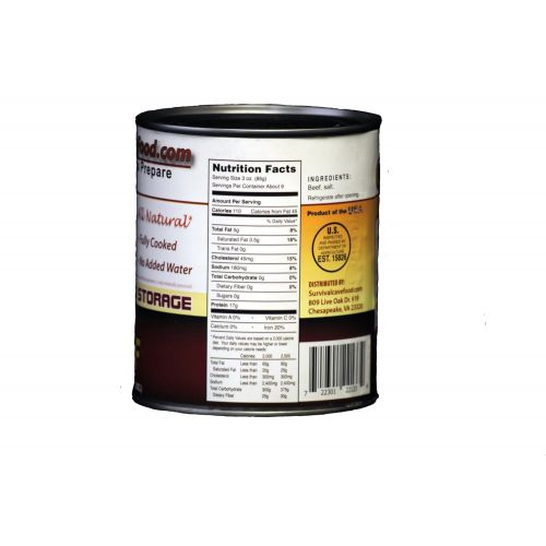  Survivalcavefood Gourmet , Canned Beef, 12, 28oz cans