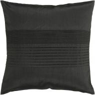 Surya Tracks Decorative Pillow - Black