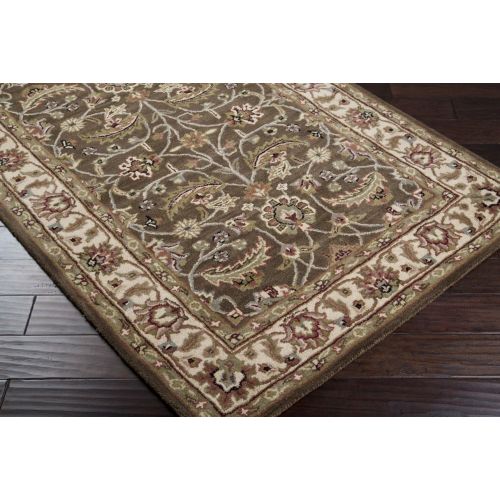  Surya Caesar CAE-1003 Classic Hand Tufted 100% Wool Coffee Bean 9 x 12 Traditional Area Rug