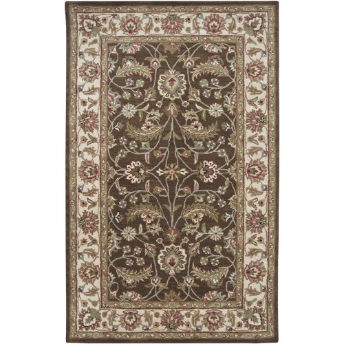  Surya Caesar CAE-1003 Classic Hand Tufted 100% Wool Coffee Bean 9 x 12 Traditional Area Rug