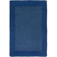 Surya Mystique M-309 Transitional Hand Loomed 100% Wool Midnight Blue 8 Square Area Rug