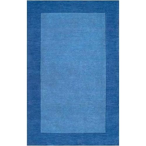  Surya Mystique M-309 Transitional Hand Loomed 100% Wool Midnight Blue 8 Square Area Rug