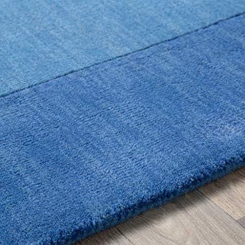  Surya Mystique M-309 Transitional Hand Loomed 100% Wool Midnight Blue 8 Square Area Rug