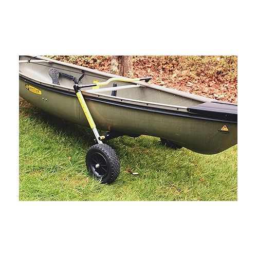  Suspenz Kayak Canoe Transport Cart, XL END Carrier Trolley with Airless Wheels, Yellow (22-0099)