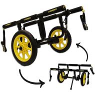 Suspenz Fishing Kayak Cart Trolley | Heavy Duty Canoe Carrier Trailer with Adjustable Bi-Directional Bunker Bars and Airless Wheels | Catch-All Universal Airless Cart (22-9909)