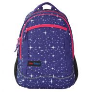 Sustore Women School Bag Purple Backpack for Girls Starry Sky Book Bag Quality Big Student Galaxy Backpack