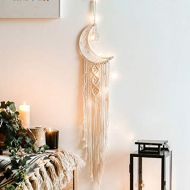 Brand: Suszian Suszian Macrame Wall Hanging Small Art Moon Dream Catcher Cotton Rope Woven Ornaments Woven Wall Art - Woven Tapestry