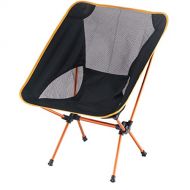 Sutekus Ultralight Folding Camping Backpacking Chair Camping Folding Chairs Beach Chairs (Orange)