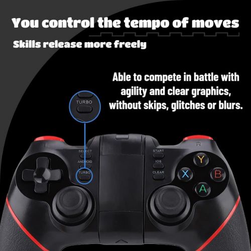  [아마존베스트]Sutinna Wireless Gaming Controller, T6 Bluetooth 4.0 Gamepad Joystick for Smartphones/Tablets/Smart TV/Set-Top Box/PC/PS3 Game Console