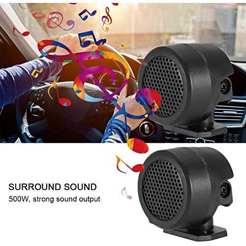  Suuonee Car Speaker, Audio 12 V 500 W Mini Car Speaker Audio Tweeter 165 mm 91 dB Speaker Car Speaker Black