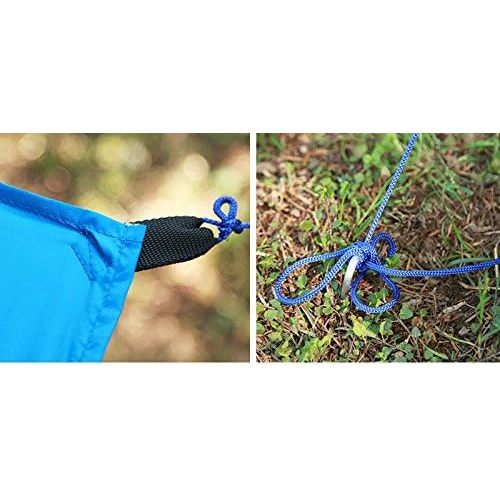  Suyi Portable Lightweight Camping Tent Tarp Shelter Mat Hammock Cover Sun Shade,Camping Equipment Essential Survival Gear,Stakes Include,with Carry Bag