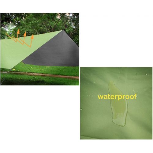  Suyi Portable Lightweight Camping Tent Tarp Shelter Mat Hammock Cover Sun Shade,Camping Equipment Essential Survival Gear,Stakes Include,with Carry Bag