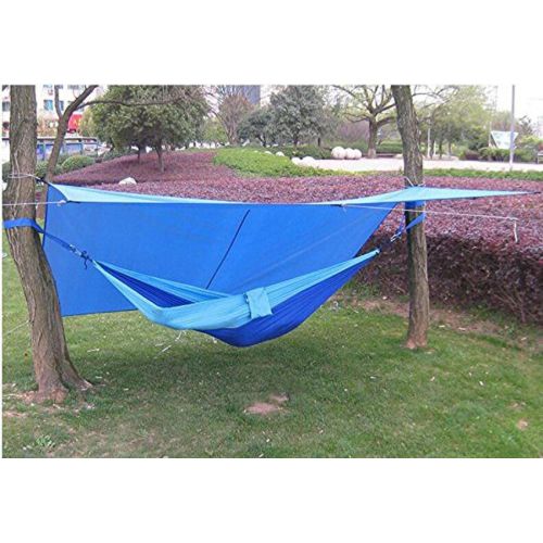  Suyi Portable Lightweight Camping Tent Tarp Shelter Mat Hammock Cover Sun Shade,Camping Equipment Essential Survival Gear,Stakes Include,with Carry Bag