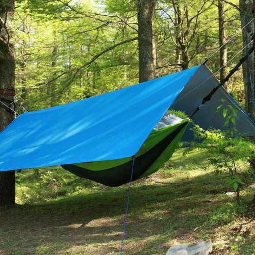  Suyi Portable Lightweight Camping Tent Tarp Shelter Hammock Cover Sun Shade Beach Picnic Mat Include Stakes and Carry Bag