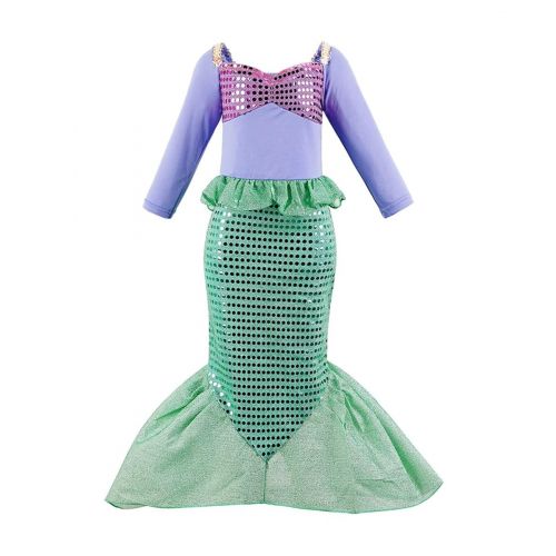  Suyye Girls Princess Mermaid Costume Sequin Ariel Dress Up