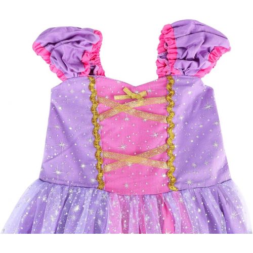  Suyye Princess Dress Costume for Little Girl Baby Shining Birthday Dress