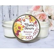 SuzeesCandleCo 12 Fall Bridal Shower favors - Bridal Shower Candle Favors - Fall Wedding Favors - Fall Bridal Shower - Rustic Candle Favors - Fall Favors