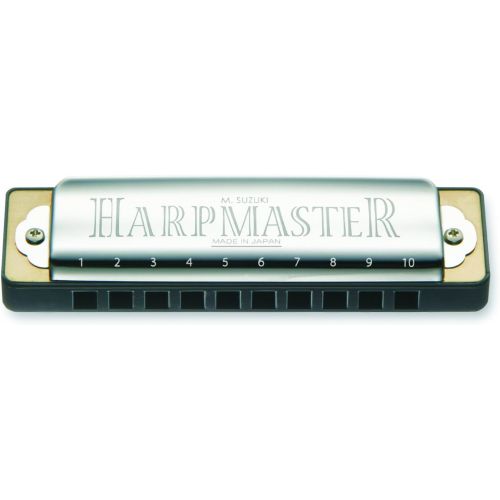  Suzuki MR-200-G Harpmaster Standard 10-Hole Diatonic Harmonica, Key of G