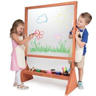 Svan Double Sided IndoorOutdoor Plexiglass Art Easel (21 x 36 x 51 in) - Easy to Clean, Kids Can Draw or Paint from Both Sides