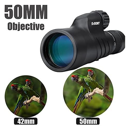  [아마존베스트]Svbony SV45 Monocular 10-30x50 Zoom Monocular HD Waterproof Bak4 Prism FMC Optics Monocular for Hunting, Travel, Hiking, Bird Watching, Archery, Target Shooting