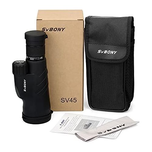  [아마존베스트]Svbony SV45 Monocular 10-30x50 Zoom Monocular HD Waterproof Bak4 Prism FMC Optics Monocular for Hunting, Travel, Hiking, Bird Watching, Archery, Target Shooting