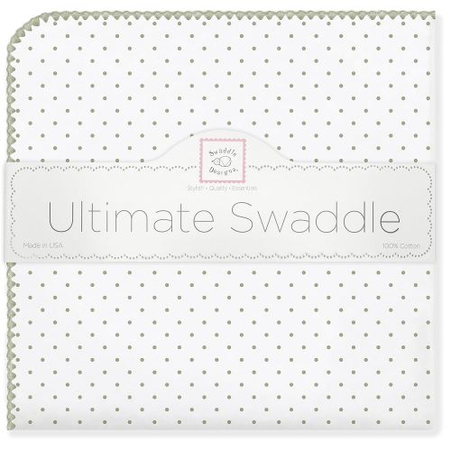  SwaddleDesigns Ultimate Swaddle, X-Large Receiving Blanket, Made in USA Premium Cotton...