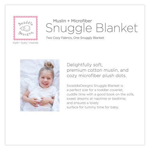  SwaddleDesigns 4-Layer Cotton Muslin Luxe Blanket, Cuddle and Dream, Sterling Little Lambs