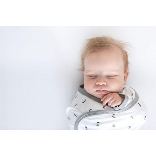  SwaddleDesigns Omni Swaddle Sack with Wrap and Arms Up Sleeves and Mitten Cuffs, Tiny Arrows,...