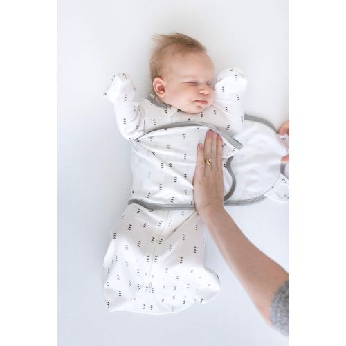  SwaddleDesigns Omni Swaddle Sack with Wrap and Arms Up Sleeves and Mitten Cuffs, Tiny Arrows,...