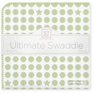 SwaddleDesigns Organic Ultimate Swaddle, X-Large Receiving Blanket, Made in USA Premium...