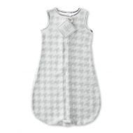 SwaddleDesigns Microfleece Sleeping Sack with 2-Way Zipper, Puppytooth, Sterling, 12-18MO