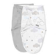 Ingenuity SwaddleMe Original Swaddle, 0-3 Months, 2-Pack - Space & Clouds