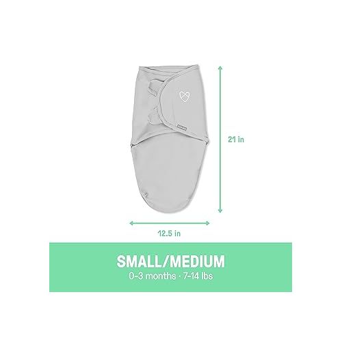  Ingenuity SwaddleMe Original Swaddle, 0-3 Months, 2-Pack - Peekaboo Sloth