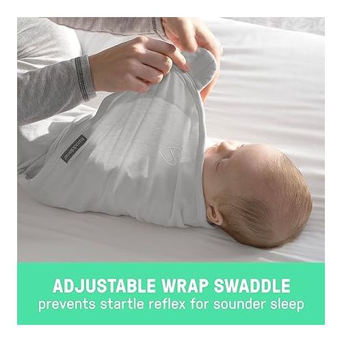  SwaddleMe by Ingenuity Original Swaddle - Size Large, 3-6 Months, 3 Count (Pack of 1) (Mountaineer)