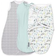 SwaddleMe™ by Ingenuity™ Comfort Pack ? Size Small, 0-3 Months, 3-Pack (Baby Elephant) Baby Swaddle Set