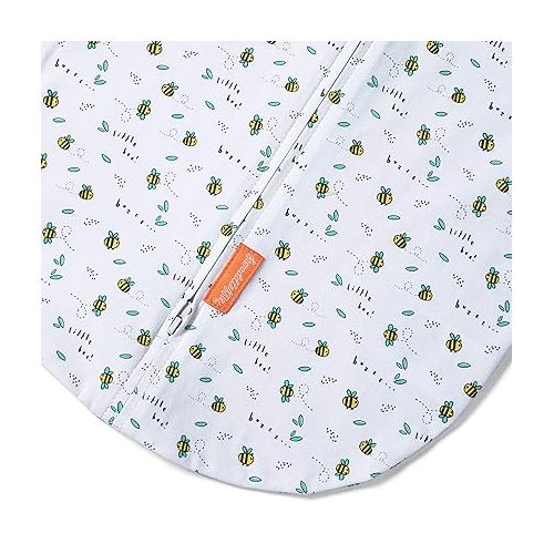  SwaddleMe by Ingenuity Pod - Size Small/Medium, 0-3 Months, 2 Count (Pack of 1) (Little Bees)