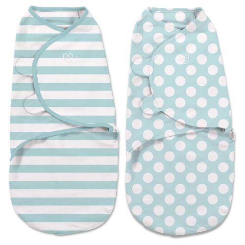  SwaddleMe Original Swaddle 2-pack Mint Stripes/Dots