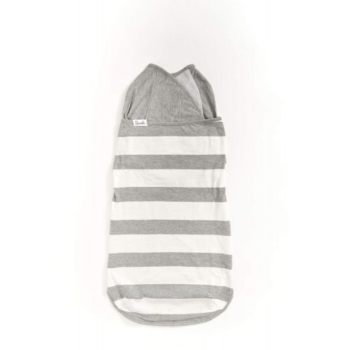  Swado: The Only Silent and Adjustable Easy Swaddle | Stripes | Organic Cotton (Small)