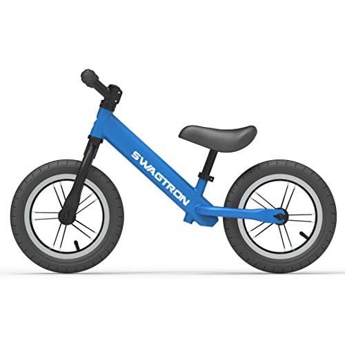 스웩트론 [아마존베스트]Swagtron K3 12 No-Pedal Balance Bike for Kids Ages 2-5 Years | Air-Filled Rubber Tires | 7 lbs Lightweight | 12~16 Height Adjustable Seat | ASTM-Certified