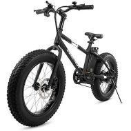Swagtron EB-6 Bandit E-Bike 350W Motor, Power Assist, 4” Tires, 20” Wheels, Removable 36V Lithium Ion Battery, Dual Disc Brakes Electric Bike 7-Speed Shimano SIS Shifting Built fo