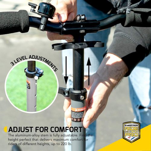 스웩트론 Swagtron Folding Kick Scooters for Adults, Kids, Teens - Light Weight - Height Adjustable Stem - Premium ABEC 9 Bearings